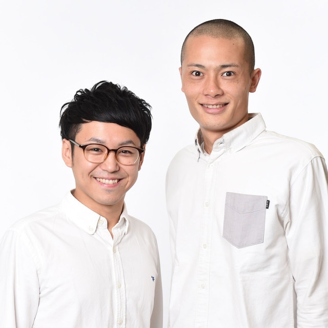 バッドナイス。左から内田英輔、バッドナイス常田。