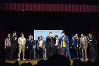 表彰式の様子。