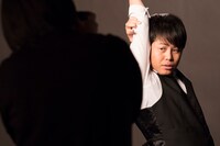 プロモーション動画の撮影中の様子。