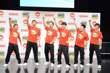 左から間寛平、石田靖、FUJIWARA、和牛。