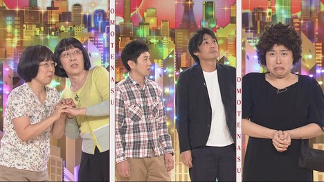 左から阿佐ヶ谷姉妹、フルーツポンチ、丸山礼。(c)NHK