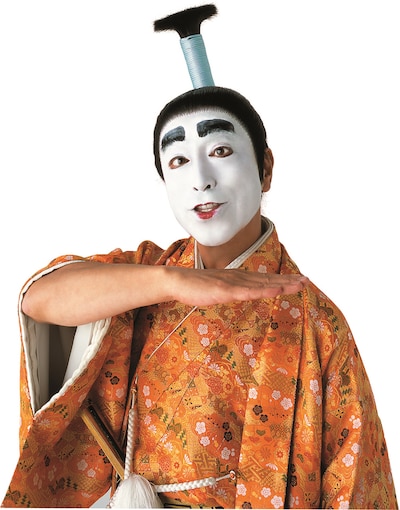 「志村けん一座 第14回公演 志村魂『一姫二太郎三かぼちゃ』」に出演し、バカ殿様に扮する志村けん。