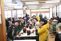 1日目の昼食時の様子。