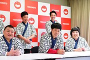 吉本新喜劇60周年新体制発表会見の様子。