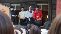 豆まきイベントの様子。