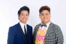 ダブルアート。左からタグ、真べぇ。