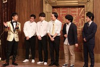 （左から）陣内智則、ジェラードン、宮下草薙。(c)フジテレビ