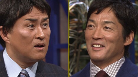 （左から）神奈月、長嶋一茂。(c)テレビ朝日