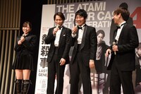 （左から）今泉佑唯、味方良介、NON STYLE石田、佐藤友祐。