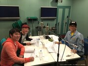 収録に臨む(左から)つぶやきシロー、温水洋一、ビビる大木。