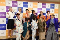 フォトセッション中の様子。