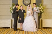左から平岡祐太、早見あかり、松井玲奈、佐伯大地。