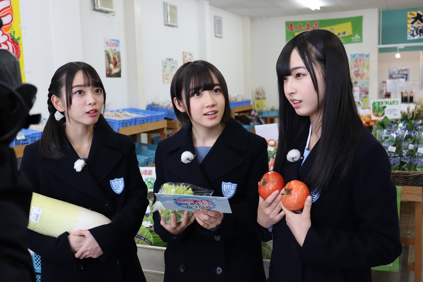 岡山ロケに登場するSTU48メンバー。(c)関西テレビ