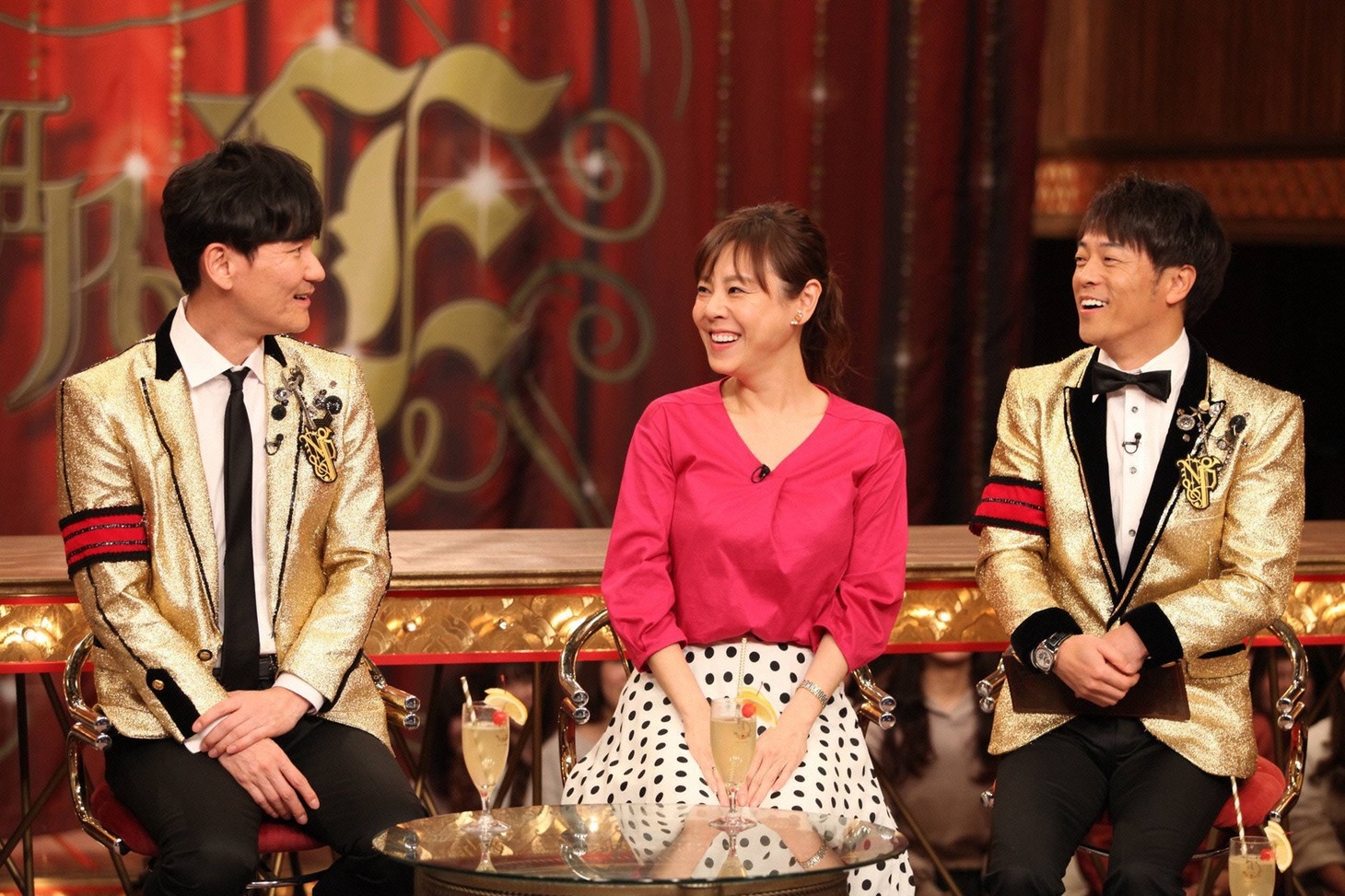 （左から）南原清隆、高橋真麻、陣内智則。(c)フジテレビ