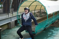 「冒険発掘バラエティ 霜降り明星のあてみなげ」のロケの様子。(c)静岡朝日テレビ