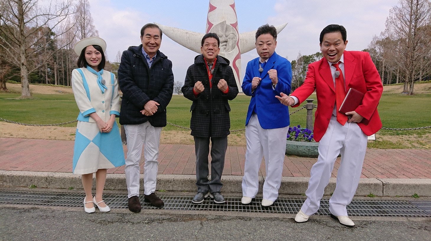 左から三秋里歩、桂文枝、西川きよし、ダイアン。(c)読売テレビ