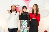 左からロバート秋山、小島瑠璃子、池田美優。(c)読売テレビ