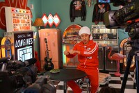 収録中のカジサック。