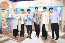 「LIFE!」メンバーの（左から）ドランクドラゴン塚地、ムロツヨシ、内村光良、ココリコ田中、中川大志、シソンヌじろう。