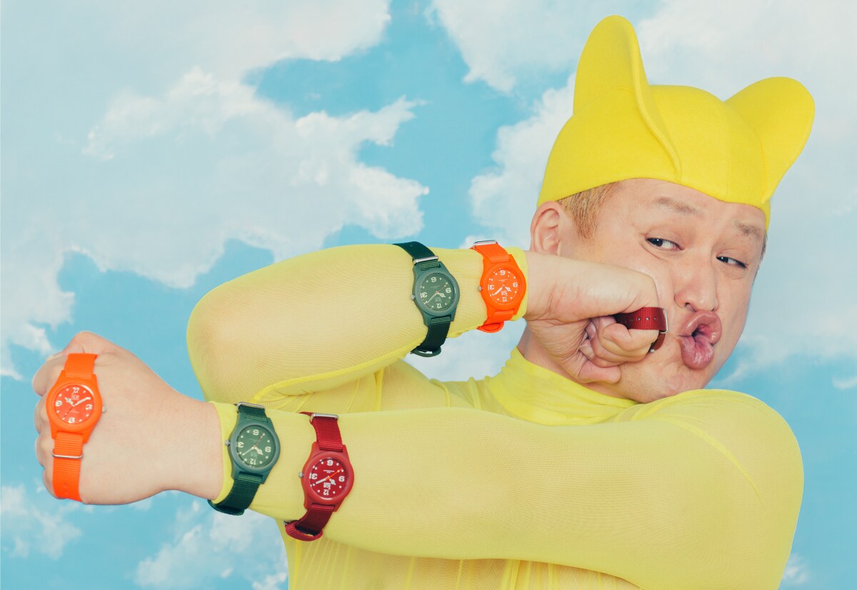 「面白さが勝ったら申し訳ございません」ガリチュウ福島が時計ブランドのモデルに