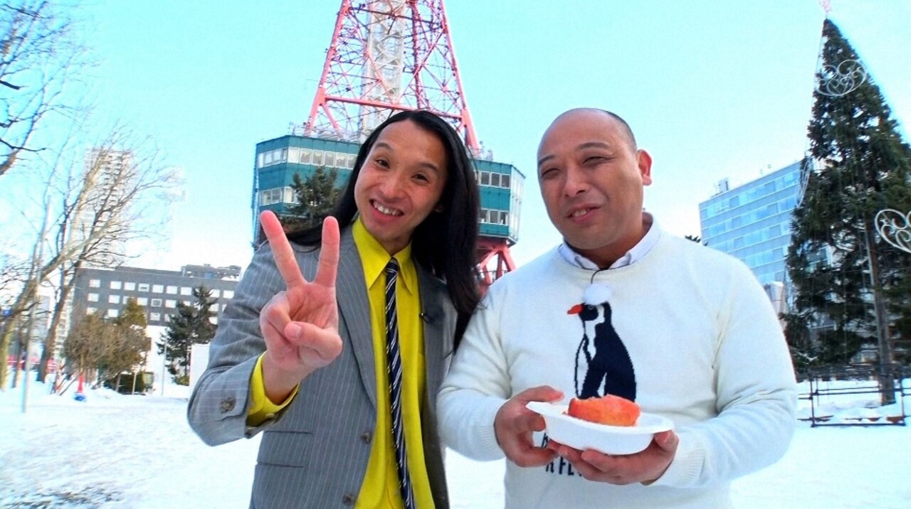 「相席食堂」に出演し、地元・北海道札幌市で相席旅を繰り広げるトム・ブラウン。(c)ABC