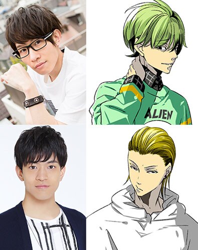 菊一文字・町田を演じる豊永利行（上）と菊一文字・大野を演じる石川界人（下）。