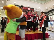 GIレース「大阪杯」PRイベントの様子。