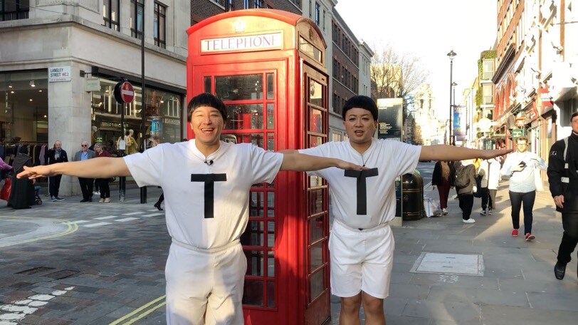 海外ロケに臨むチョコレートプラネット。(c)日本テレビ