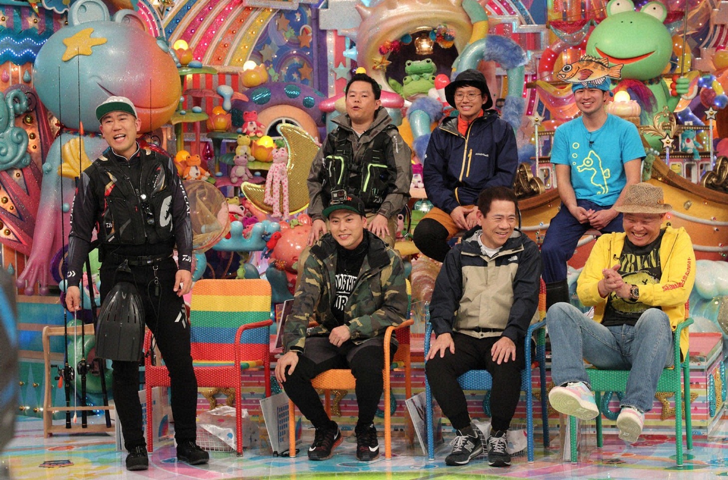 「アメトーーク！」に集結する「釣り大好き芸人」たち。(c)テレビ朝日