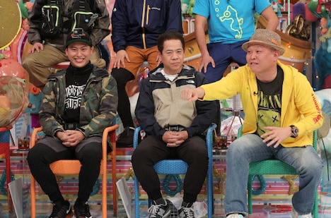 （左から）山下健二郎、FUJIWARA原西、千原せいじ。(c)テレビ朝日