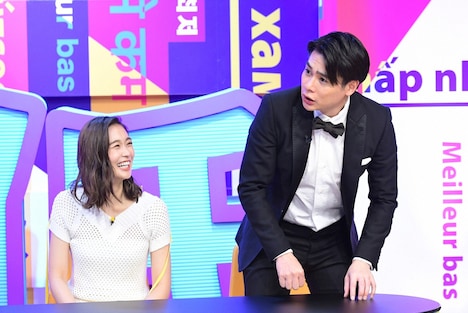 スタジオ出演する（左から）谷川りさこ、平成ノブシコブシ吉村。(c)TBS