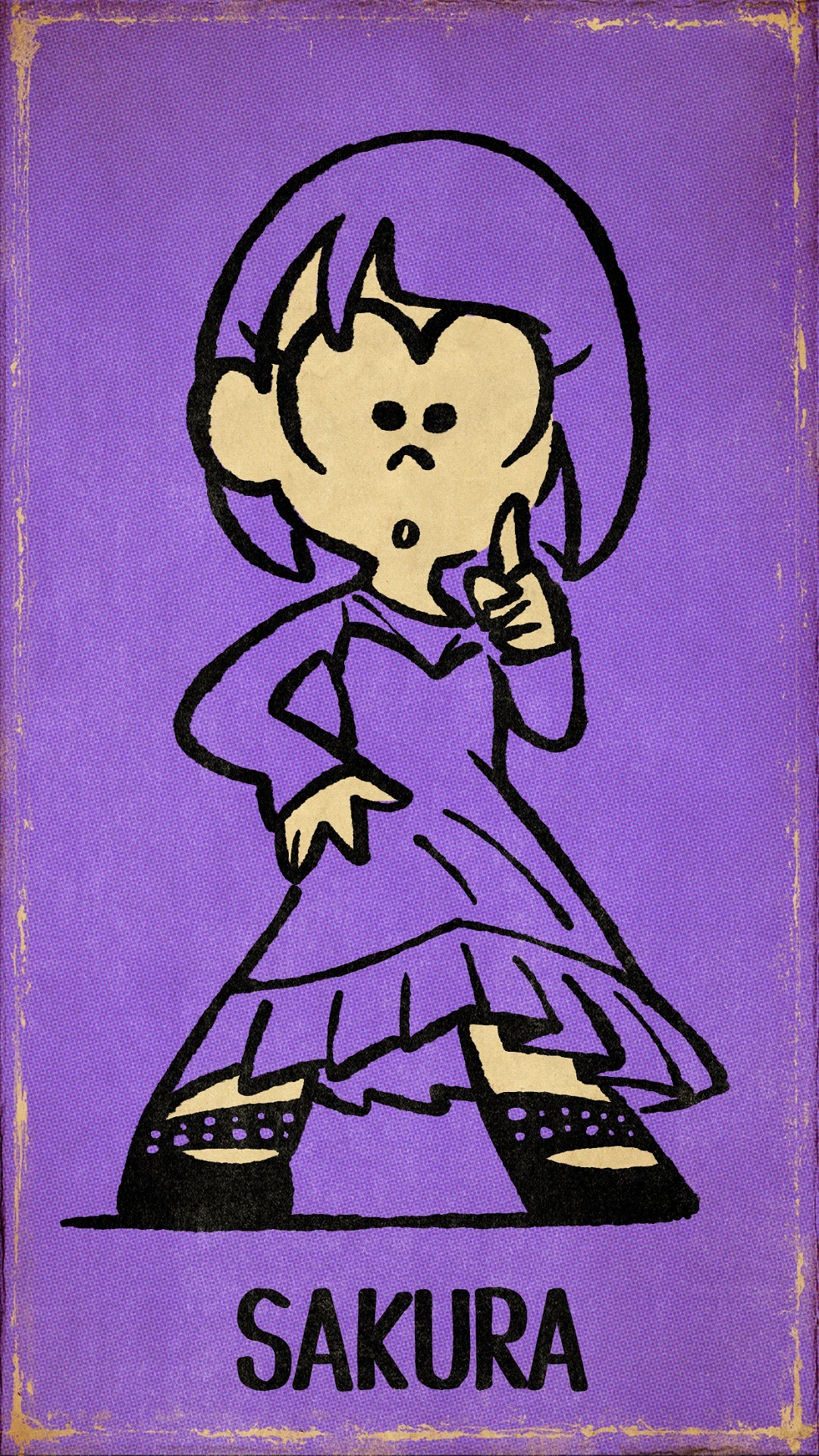 百川さくらのキャラクタービジュアル。