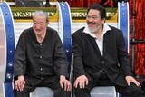 左から太秦俳優の山口幸晴、悪役俳優の海道力也。(c)MBS