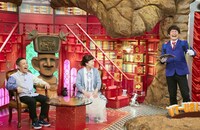 「なるみ・岡村の過ぎるTV」に出演する（左から）ナインティナイン岡村、なるみ、銀シャリ鰻。(c)ABC