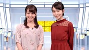 左から池谷麻依アナウンサー、小川紗良。(c)テレビ朝日