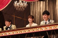 （左から）陣内智則、本田翼、南原清隆。(c)フジテレビ