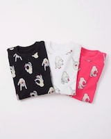 総柄スウェットTシャツ