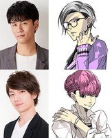 6-シックス-喜多見を演じる阿座上洋平（上）と6-シックス-狛江を演じる熊谷健太郎（下）。