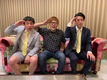 左から霜降り明星せいや、HIKAKIN、霜降り明星・粗品。(c)日本テレビ