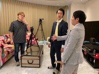 「衝撃のアノ人に会ってみた！」のワンシーン。(c)日本テレビ