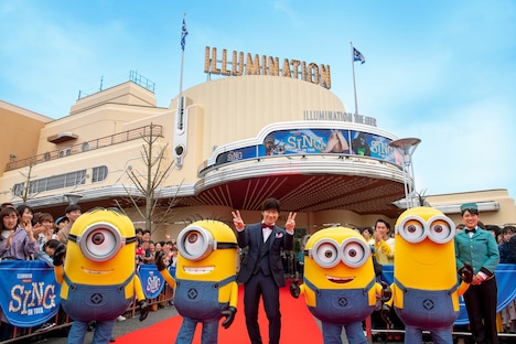 「SING ON TOUR」オープニングセレモニーの様子。（画像提供：ユニバーサル・スタジオ・ジャパン ）