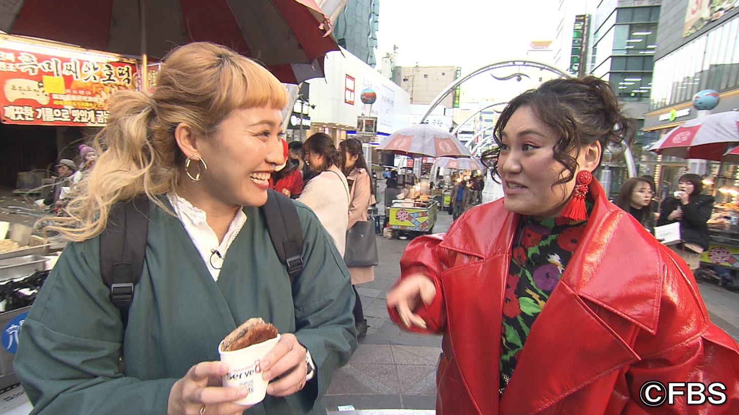 「お小遣い1万円！バービー★丸山佳里奈の韓国女子旅」のワンシーン。