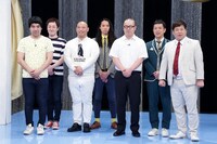 「ネタギリッシュNIGHT新人戦」出場する（左から）インポッシブル、トム・ブラウン、ルシファー吉岡、プラス・マイナス。(c)テレビ東京