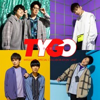 TYGO。左上から時計回りに、トット、アインシュタイン河井、おばたのお兄さん、祇園。