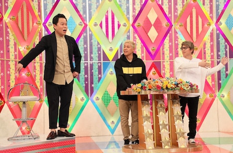 ダイアン津田(左)とロンドンブーツ1号2号。(c)テレビ朝日