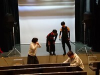 フライヤー用ビジュアルの撮影中の様子。