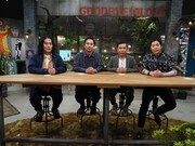 左からピース又吉、チュートリアル徳井、ナインティナイン岡村、今田耕司。(c)NHK