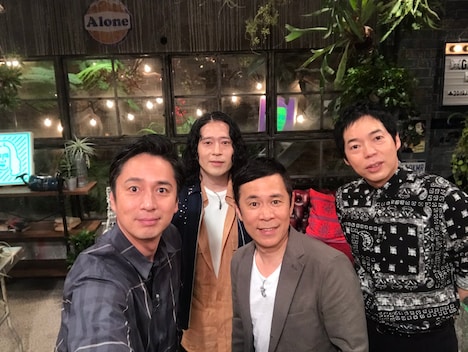 左からチュートリアル徳井、ピース又吉、ナインティナイン岡村、今田耕司。(c)NHK