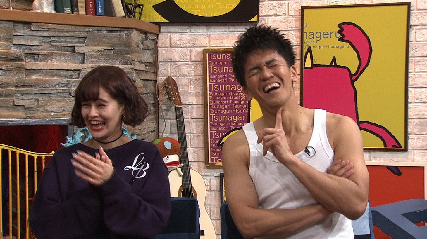 左からemma、武井壮。(c)読売テレビ