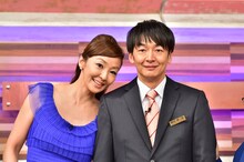 （左から）神田うの、ハマカーン神田。(c)TBS